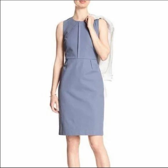 Banana Republic Bi-stretch Pleat Dress - NWT - Picture 1 of 4